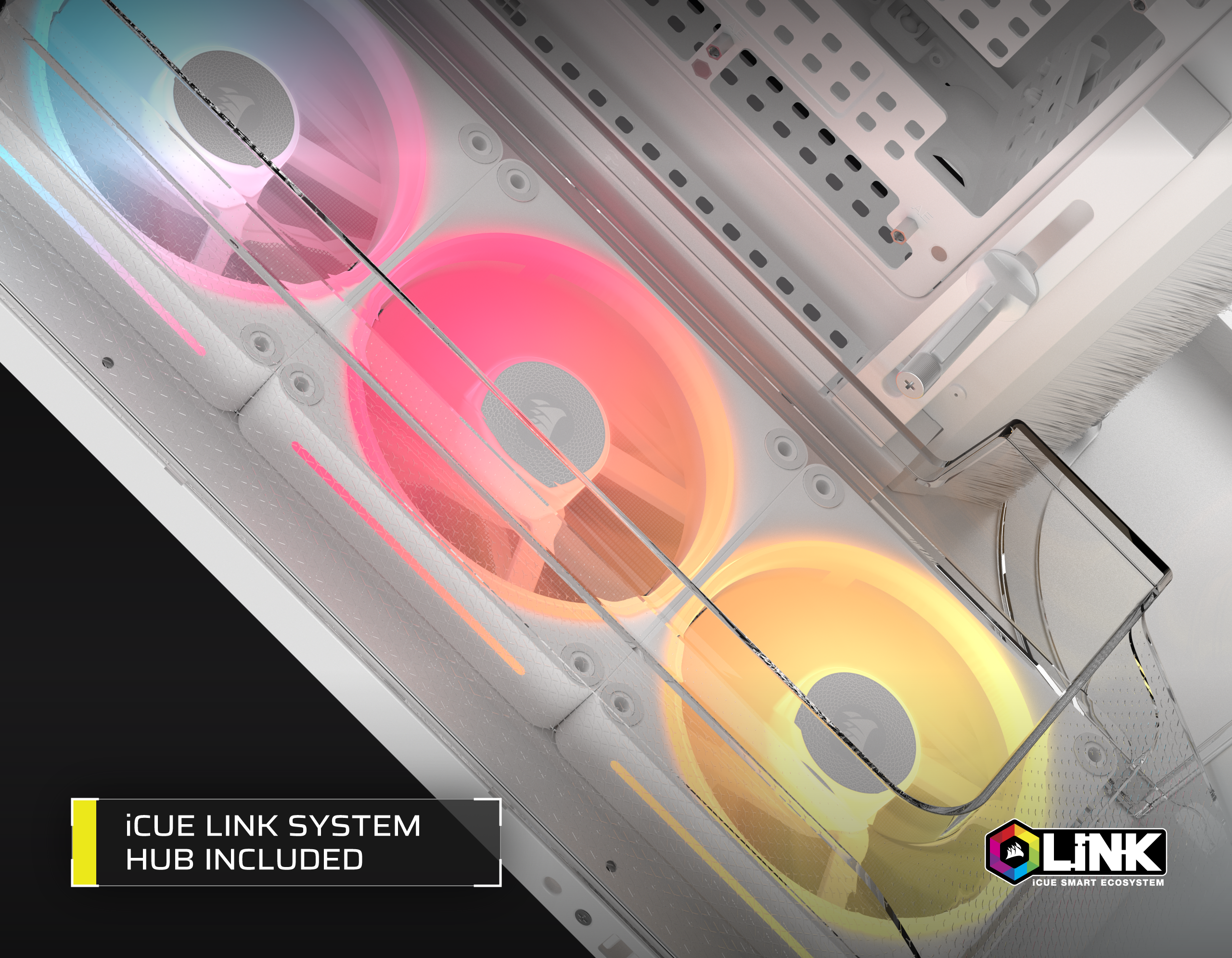 Corsair AIR 5400 LX-R RGB iCUE LINK Triple Chamber Mid-Tower PC